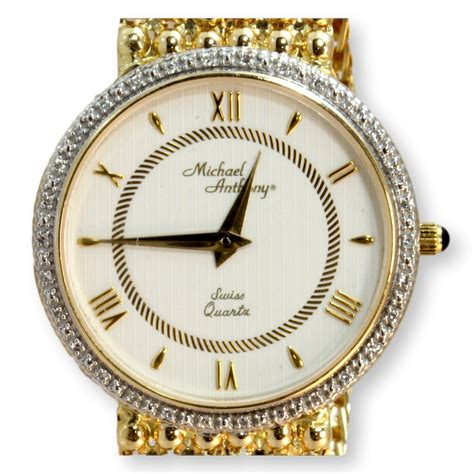 14k michael anthony watch|More.